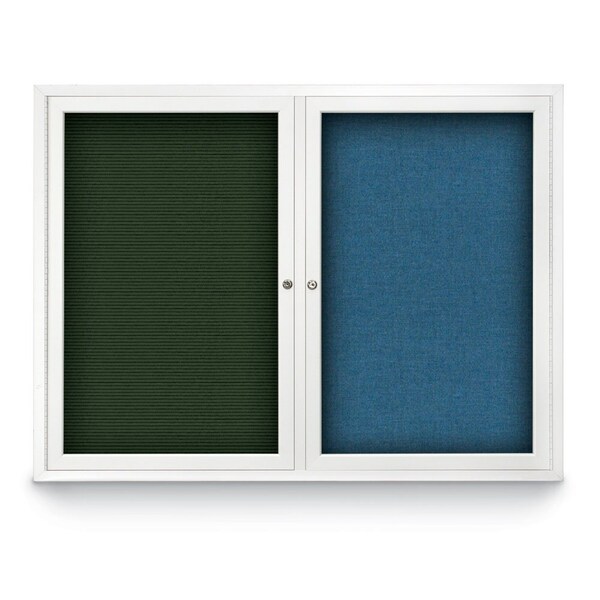 Corkboard, 96"x48", Surf/Black